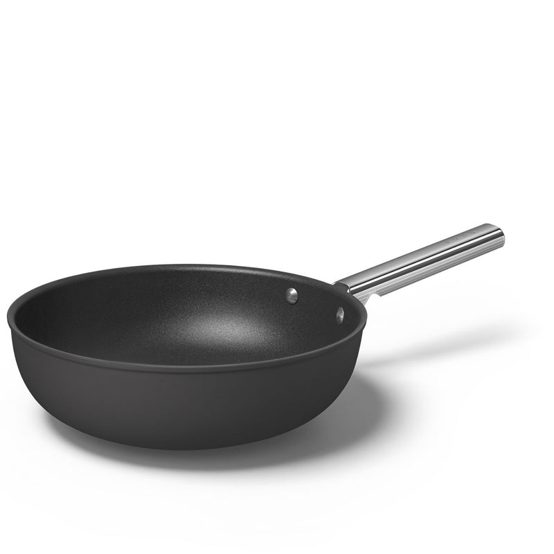 Smeg Cookware 4 Piece Non Stick Mixed Cookware Set - Black