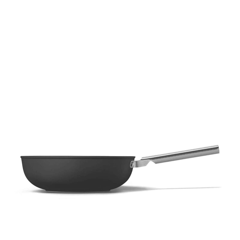 Smeg Cookware 30cm Non-Stick Wok - Black