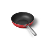 Smeg Cookware 30cm Non-Stick Wok - Red