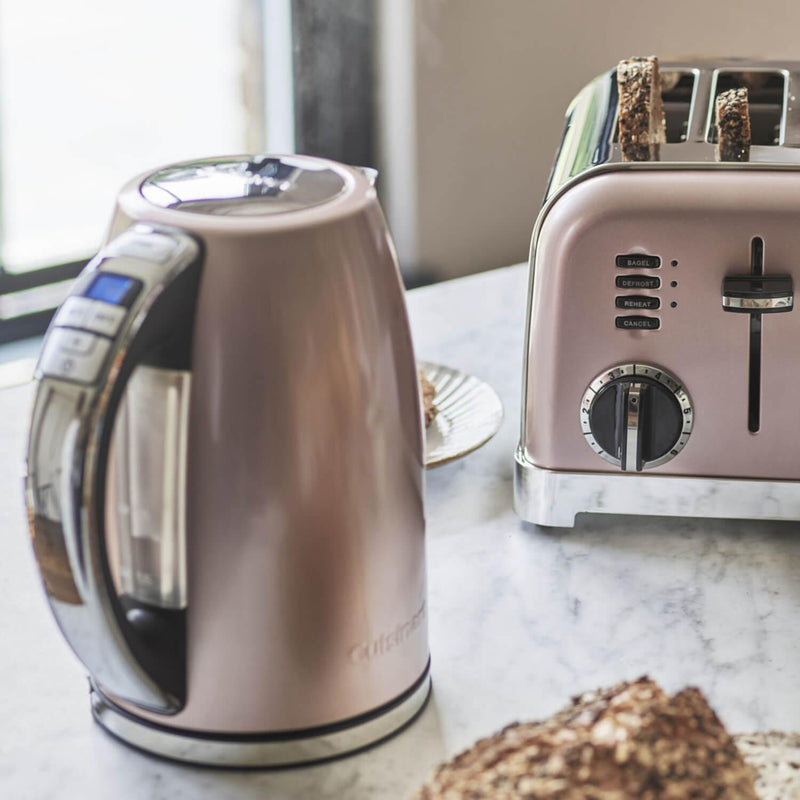 Cuisinart Style Collection Traditional Dome Kettle & 2 Slice Toaster Set - Vintage Rose - Potters Cookshop