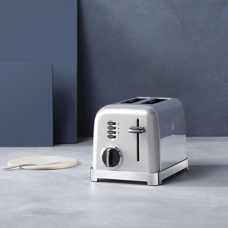 Cuisinart Style Collection Traditional Dome Kettle & 2 Slice Toaster Set - Frosted Pearl - Potters Cookshop