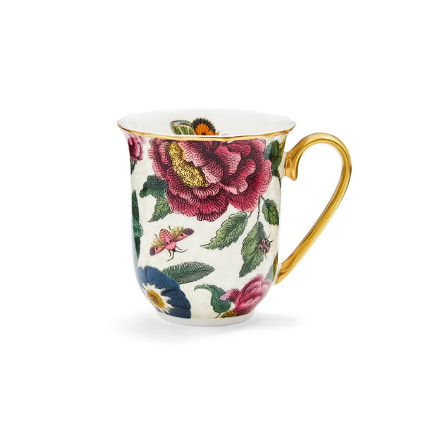 Spode Creatures of Curiosity Mug - Floral / Cream