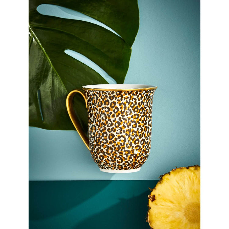 Spode Creatures of Curiosity Mug - Leopard Print