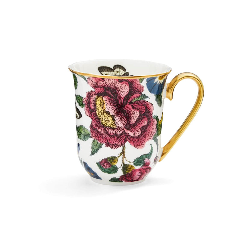 Spode Creatures of Curiosity Mug - Floral / White