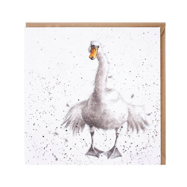 Wrendale Designs by Hannah Dale Card - Swan Fine Day