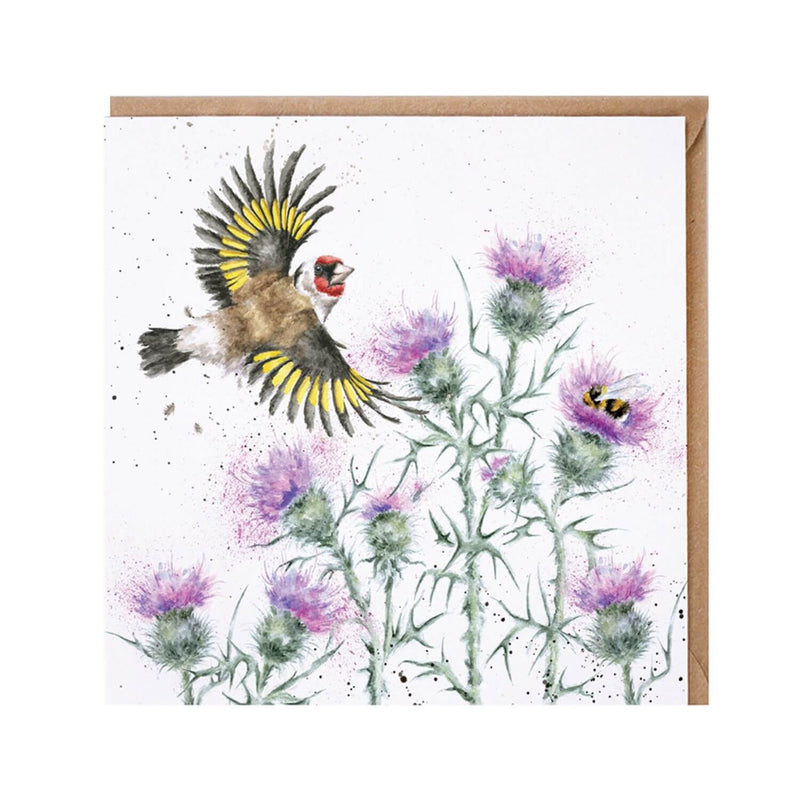 Wrendale Designs by Hannah Dale Card - Feathers & Thistles