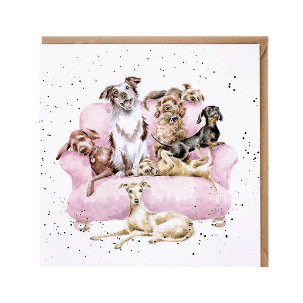 Wrendale Designs by Hannah Dale Card - Movie Night