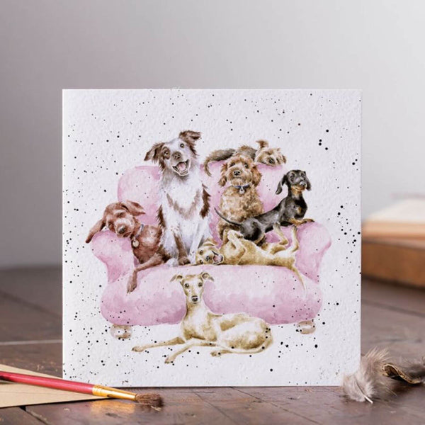 Wrendale Designs by Hannah Dale Card - Movie Night