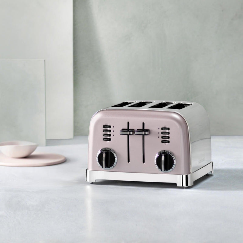 Cuisinart Style Collection Multi-Temp Jug Kettle & 4 Slice Toaster Set - Vintage Rose - Potters Cookshop