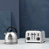 Cuisinart Style Collection Traditional Dome Kettle & 2 Slice Toaster Set - Frosted Pearl - Potters Cookshop