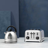 Cuisinart Style Collection Traditional Dome Kettle & 4 Slice Toaster Set - Frosted Pearl - Potters Cookshop