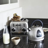 Cuisinart Style Collection Traditional Dome Kettle & 4 Slice Toaster Set - Frosted Pearl - Potters Cookshop