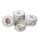 Wrendale Designs by Hannah Dale 3 Piece Cake Tin Nest - Hare, Duck & Owl