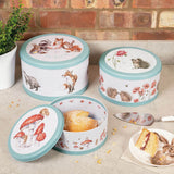 Wrendale Designs by Hannah Dale 3 Piece Cake Tin Nest - The Country Set