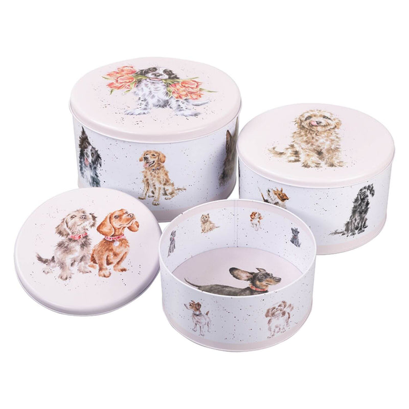 Wrendale Designs by Hannah Dale 3 Piece Cake Tin Nest - Dogs