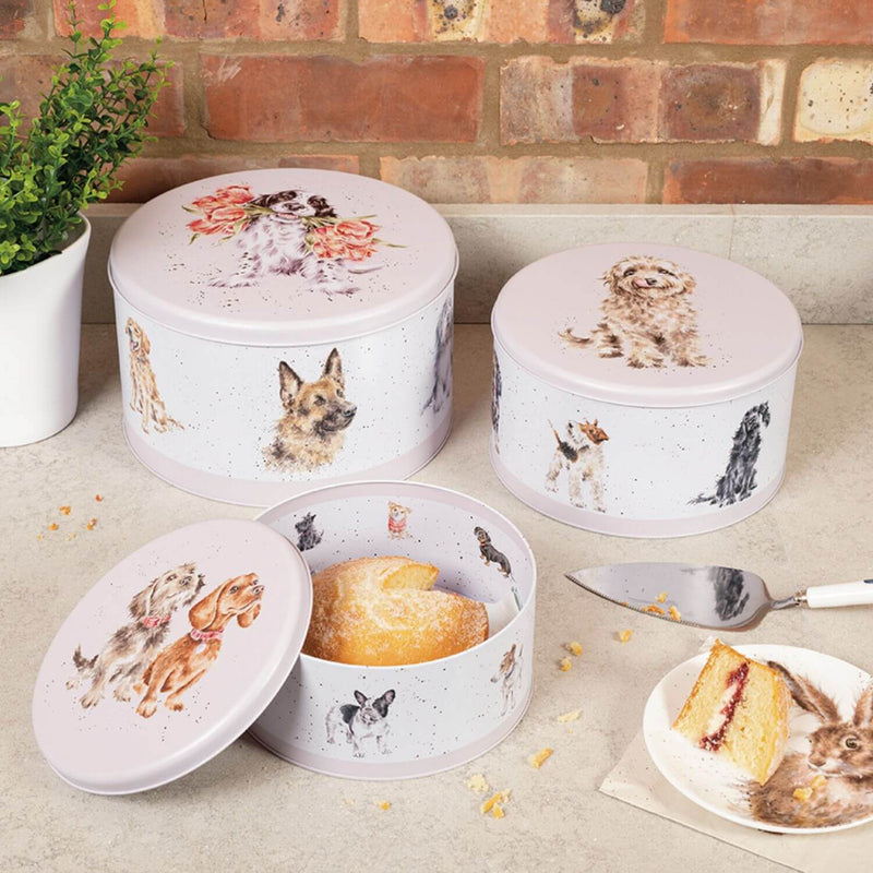 Wrendale Designs by Hannah Dale 3 Piece Cake Tin Nest - Dogs