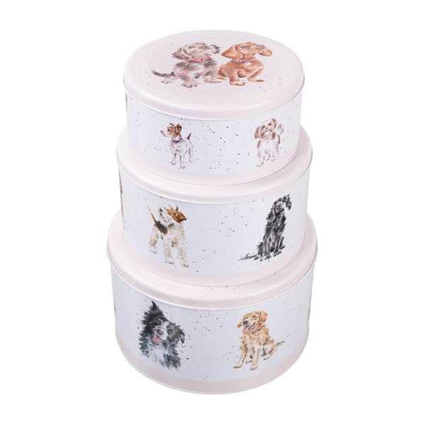 Wrendale Designs by Hannah Dale 3 Piece Cake Tin Nest - Dogs