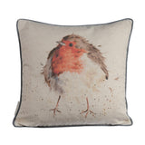 Wrendale Designs by Hannah Dale Cushion - Jolly Robin