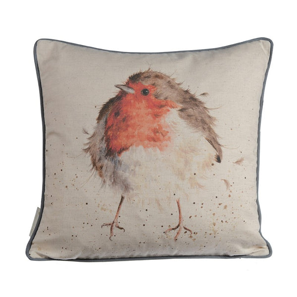 Wrendale Designs by Hannah Dale Cushion - Jolly Robin