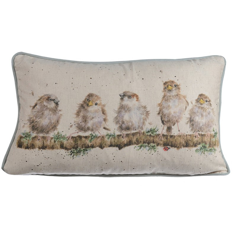 Wrendale Designs Cushion - Chirpy Chaps