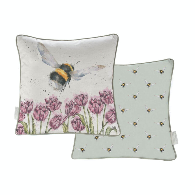 Wrendale Designs by Hannah Dale Cushion - Flight of the Bumblebee
