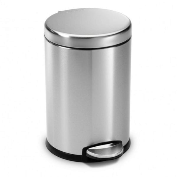 Simplehuman Deluxe Brushed Stainless Steel Round 3L Pedal Bin