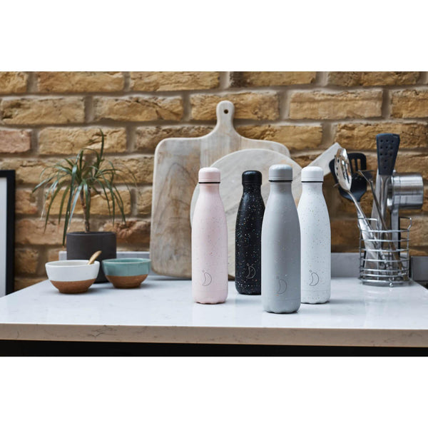 Chilly's 500ml Monochrome Drinks Bottle - Black - Potters Cookshop