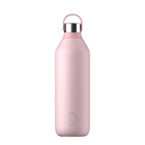 Chilly's Series 2 Reusable Water Bottle, Coffee Cup & Cleaning Brush Set - Blush Pink