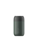 Chilly's Series 2 500ml Hydration Reusable Water Bottle & 34cl Coffee Cup Set - Pine Green