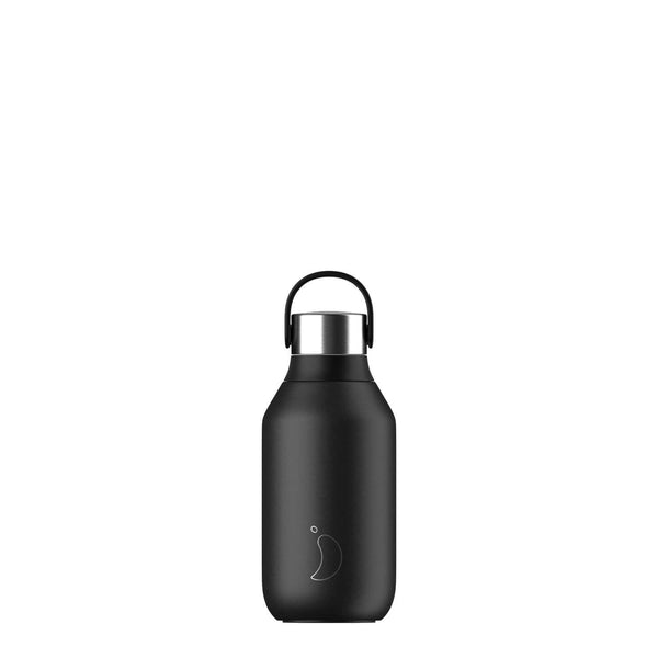 Chilly's Series 2 350ml Drinks Bottle - Abyss Black - Potters Cookshop