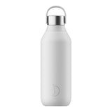 Chilly's Series 2 500ml Hydration Reusable Water Bottle & 34cl Coffee Cup Set - Arctic White