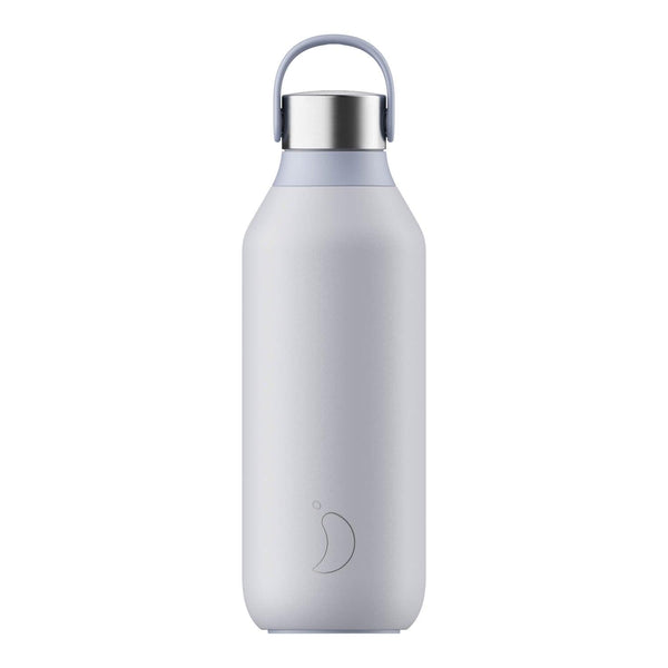 Chilly's Series 2 500ml Hydration Reusable Water Bottle & 34cl Coffee Cup Set - Frost Blue