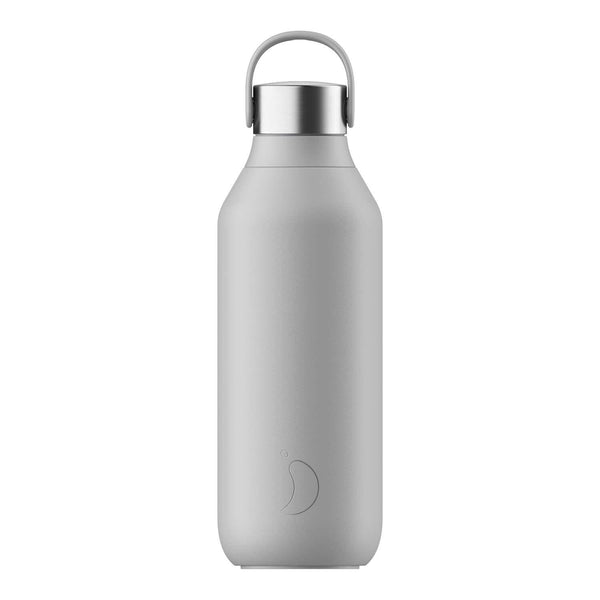 Chilly's Series 2 500ml Hydration Reusable Water Bottle & 34cl Coffee Cup Set - Granite Grey