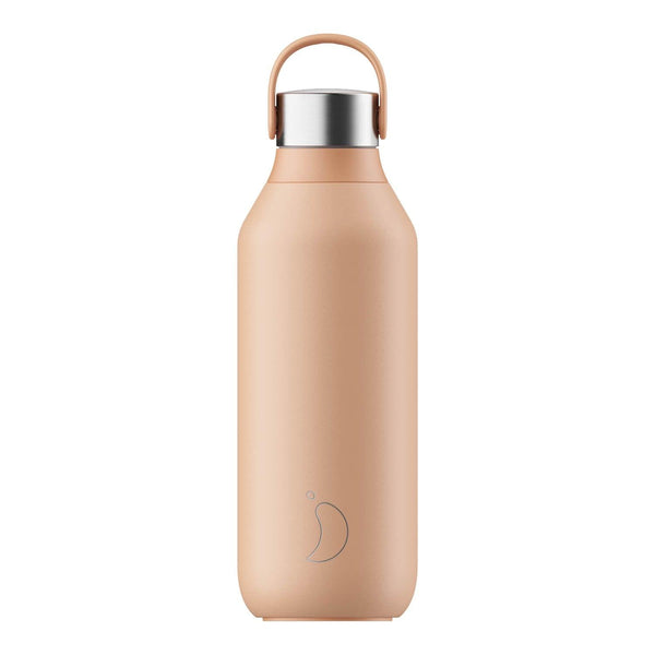 Chilly's Series 2 500ml Hydration Reusable Water Bottle & 34cl Coffee Cup Set - Peach Orange