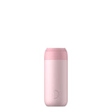 Chilly's Series 2 Reusable Water Bottle, Coffee Cup & Cleaning Brush Set - Blush Pink