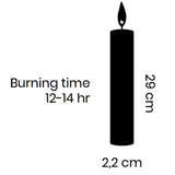 Cidex Rustic Tapered Candle - Plum
