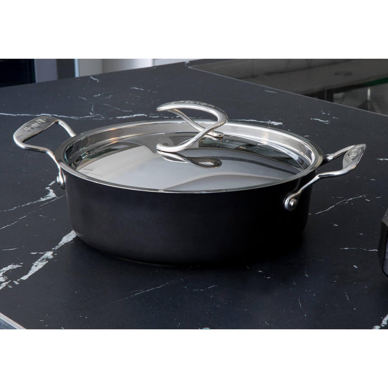 Circulon Style Hard Anodised Non-Stick Sautese Pan- 24cm - Potters Cookshop