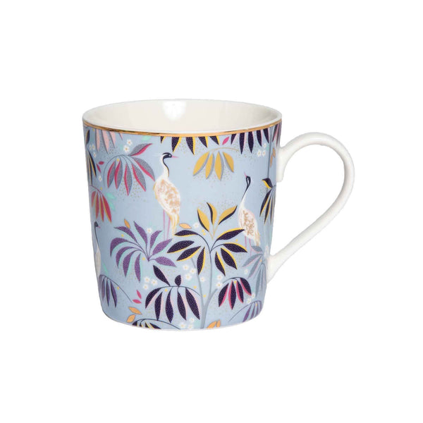 Sara Miller London India 340ml Mug - Crane Garden