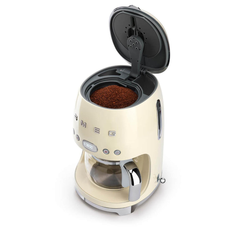 Smeg Drip Filter Coffee Machine & Coffee Grinder Set - Cream