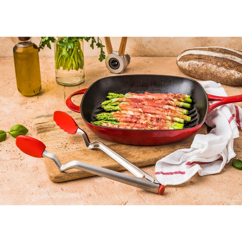 Dreamfarm 9" Silicone Clongs - Red - Potters Cookshop