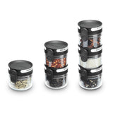 Dreamfarm Orlid Stackable Glass Jar with Double Lid - Black