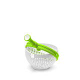 Dreamfarm Spina Colander & Salad Spinner - Green & White - Potters Cookshop