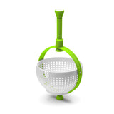 Dreamfarm Spina Colander & Salad Spinner - Green & White - Potters Cookshop