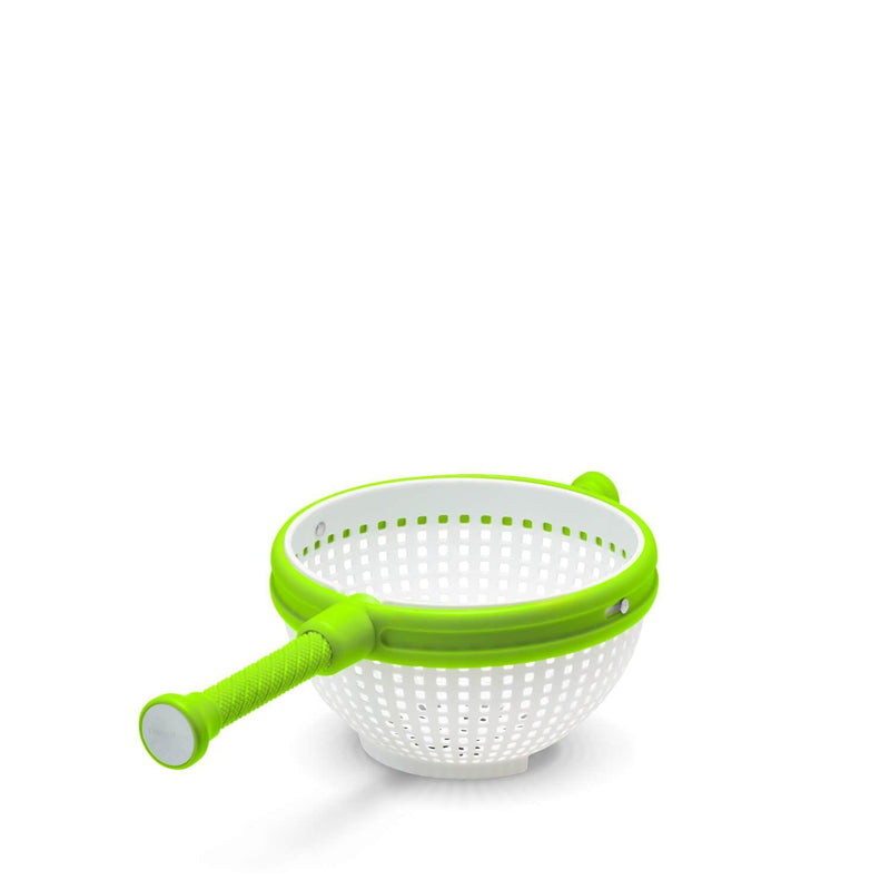 Dreamfarm Spina Colander & Salad Spinner - Green & White - Potters Cookshop