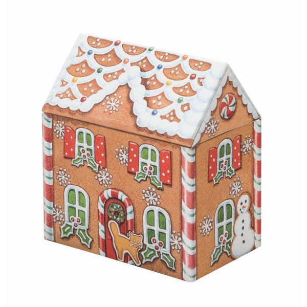 Dana Kubick Metal Gingerbread House Storage Tin - Large