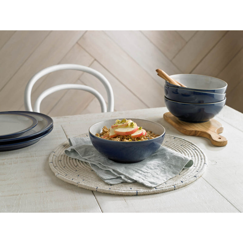 Denby Elements 17cm Coupe Cereal Bowl - Dark Blue