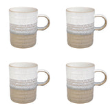 Denby Kiln Stoneware Ridged 410ml Mug Set - 4 Piece