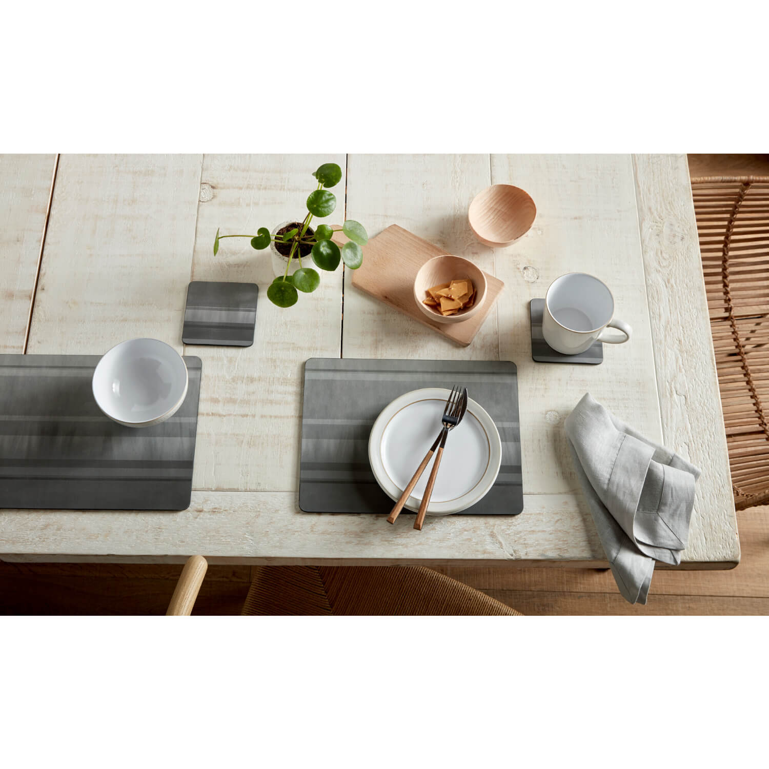 Buy Denby Colours 6 Piece Placemat Set Grey Potters