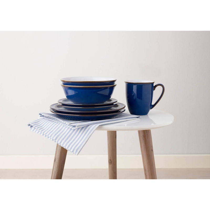 Denby Imperial Blue Coupe Dinner Plate - 26cm - Potters Cookshop