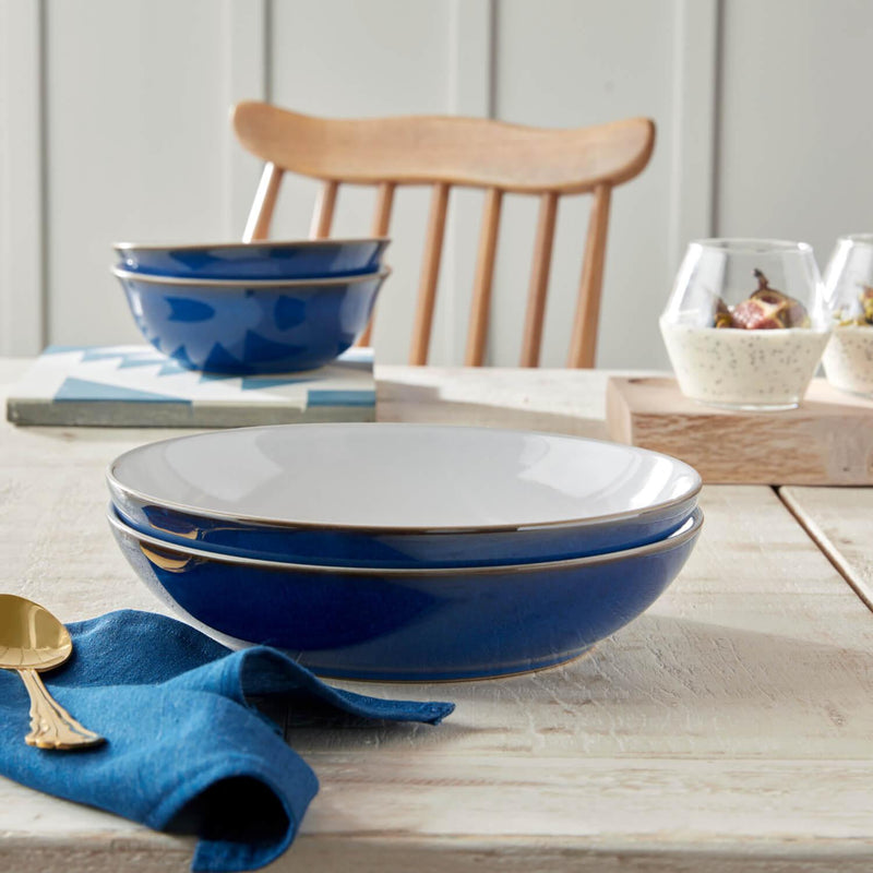 Denby Imperial Blue Pasta Bowl - 22cm - Potters Cookshop